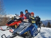 Motorschlitten: gefahren wird auf Ski-Doos mit Rotax-Triebwerken