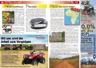 ATV&QUAD Magazin 2011/09-10, Seite 16-17, Aktuell: News & Trends<br />
DerATVShop.de: Winterausrüstung<br />
Shad: Topcases<br />
Extrem Events: Scout-Tour durch Gabun