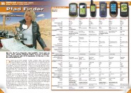 ATV&QUAD Magazin 2011/09-10, Seite 56-59,<br />
Service, Marktübersicht Offroad GPS-Geräte: Pfad Finder