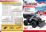 ATV&QUAD Magazin 2011/11-12, Seite 8-9, Aktuell: Zulassungszahlen VKP und LoF-Zugmaschinen Neuzulassungen Deutschland Januar-September 2010 / 2011