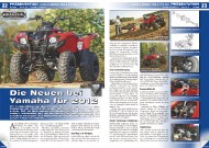 ATV&QUAD Magazin 2011/11-12, Seite 22-25, Präsentation Yamaha Grizzly 300 und YFZ 450: Die Neuen bei Yamaha für 2012 