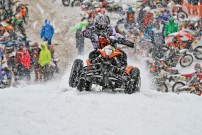 Snow SpeedHill Race in Eberschwang 2012: Wer in der Quad-Klasse das Ziel sehen wollte, musste schon auf einer KTM sitzen
