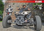 ATV&QUAD Magazin 2012/05, Seite 50-51, Poster Umbau Kawasaki KFX 700 PIMP von Mathias Mußgnug: Kreuz Ritter