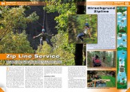 ATV&QUAD Magazin 2012/05, Seite 54-55, Einsatz Seilbahn-Bau und -Service Hirschgrund Zipline: Zip Line Service