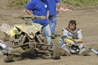 DMX 2012, 2. Rennen in Kamp Lintfort: David Tusl setzt das Rennen nach harter Landung fort