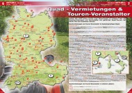 ATV&QUAD Magazin 2012/07-08, Seite 6-7: Quad-Vermietungen & Touren-Veranstalter