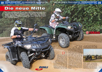 ATV&QUAD Magazin 2012/09-10, Seite 22-29, Vergleichstest Dinli Centhor 565 v.s. Yamaha Grizzly 550: Die neue Mitte