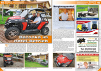 ATV&QUAD Magazin 2012/09-10, Seite 44-45, Einsatz BergknappenHof: Bazooka im Hotel-Betrieb