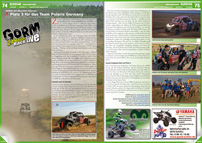 ATV&QUAD Magazin 2012/09-10, Seite 74-75, Szene Rennsport, GORM 24-Stunden-Rennen: Platz 3 für das Team Polaris Germany