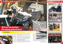 ATV&QUAD Magazin 2013/01-02, Seite 18-19, Messegeflüster EICMA 2012: Charmante Präsentation; CF Moto: Weltpremiere Tracker 800 ATV&QUAD Magazin 2013/01-02, Seite 18-19, Messegeflüster EICMA 2012: Charmante Präsentation; CF Moto: Weltpremiere Tracker 800
