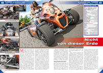 ATV&QUAD Magazin 2013/01-02, Seite 40-41, Tuning GG Quadster Turbo: Nicht von dieser Erde ATV&QUAD Magazin 2013/01-02, Seite 40-41, Tuning GG Quadster Turbo: Nicht von dieser Erde