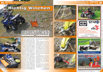ATV&QUAD Magazin 2013/01-02, Seite 44-45, Service: Richtig Winchen, Teil 1 ATV&QUAD Magazin 2013/01-02, Seite 44-45, Service: Richtig Winchen, Teil 1