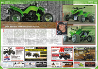 ATV&QUAD Magazin 2013/01-02, Seite 54-55, Szene Deutschland PLZ 3; QRP Quad Roller Point: QRP Yamaha YFM 600 Green Poison