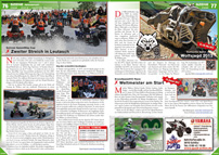 ATV&QUAD Magazin 2013/01-02, Seite 76-77, Szene Rennsport; Schnee SpeedWay Cup: Zweiter Streich in Leutasch; Authentic Spirit: 7. Wolfsjagd 2013; SnowSpeedHill Race: Weltmeister am Start ATV&QUAD Magazin 2013/01-02, Seite 76-77, Szene Rennsport; Schnee SpeedWay Cup: Zweiter Streich in Leutasch; Authentic Spirit: 7. Wolfsjagd 2013; SnowSpeedHill Race: Weltmeister am Start
