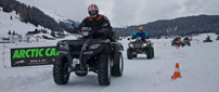 8. Quadfahren auf Eis in Davos: Drifts in 1.600 Metern Seehöhe
