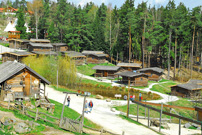 Pullman City Eging: Blockhütten bei der Westernstadt