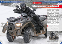 ATV&QUAD Magazin 2013/03-04, Seite 40-43, Fahrbericht Kymco MXU 700i: Klassenwechsel