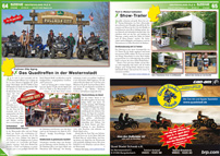 ATV&QUAD Magazin 2013/03-04, Seite 64-65, Szene Deutschland PLZ 9, Pullman City Eging: Das Quadtreffen in der Westernstadt; Tom´s Motorradladen: Show-Trailer