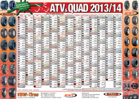 ATV&QUAD Magazin 2013/03-04, Vorderseite Kalenderposter im Mittelaufschlag