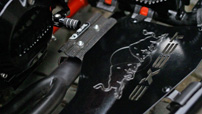 Exeet ‚Red Bull‘ 604Z: gelasertes Red-Bull-Logo in den Einsätzen der Nerf-Bars; Foto: R. Tekisui