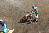 DMX Deutsche MotoCross Quad Meisterschaft 2013, 3. Lauf in Kamp Lintfort, gestrandet: Peter Steegmans