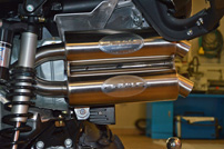 Edelstahl ATV-Auspuff von R.J.W.C: mit Einzelabnahme erhältlich bei Quadconnection