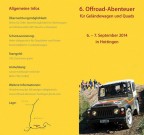 6. Offroad Abenteuer Hottingen 2014: offizieller Flyer