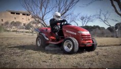 Honda Mean Mower als schnellster Rasenmäher der Welt: kann sogar Gras mähen