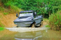 Deutschland Import für Gibbs Quadski: Amphibienfahrzeug Humdinga auf Hummer-Basis mit 350 PS starkem Triebwerk