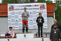 1. Quad Challenge Lauf 2014 in Diedenbergen: Podium der Klasse 6a; Bild: Thomas Bauer