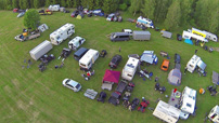 Polaris & Friends Treffen 2014 vom 16. bis 18. Mai: Wagenburg der Quadfreunde Harz auf dem Campingplatz Mondsee; Foto: Quadfreunde Harz