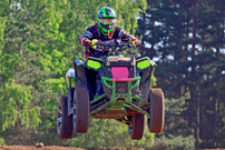 2. GCC Lauf 2014 in Triptis am 24./25. Mai, Klasse XC ATV: Jürgen Gröpl fällt mit technischem Defekt aus