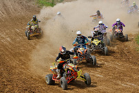 DMX Deutsche MotoCross Quad Meisterschaft 2014, 5. DMX Lauf 2014 in Reutlingen: Zdenek Polacek, Davy de Cuyper, Joe Maessen