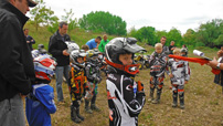 2. BQC Lauf 2014 in Dieskau: Fahrerbesprechung für die Kids- und Youngster-Klasse