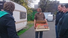 Obdachlosen Aktion 2014: In der Wohnwagen-Siedlung fehlt es am Nötigsten