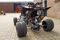 E.-ATV 1190 Adventure, Schwinge: neunstellig verschraubt, CNC-gefräst und aus hochfestem 7075 Flugzeug-Aluminium