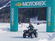 Quadfahren auf Eis in Davos 2015: Fahrzeuge mit diversem Zubehör konnten getestet werden – Arctic Cat, CF Moto, Kymco und Yamaha