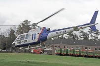 Forest Spring 2015: im Hubschrauber kann das Gelände des Fursten Forest oben erforscht werden