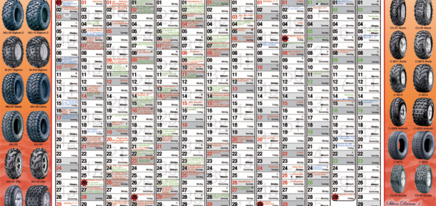 ATV&QUAD Magazin 2013/03-04, Kalenderposter im Mittelaufschlag