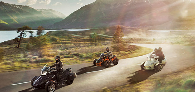 Can-Am Spyder Familie: vier Termine zum gemeinsamen Gasgeben im Jahr 2013