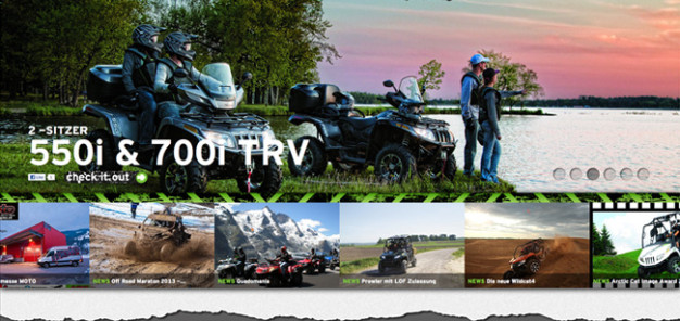 Arctic Cat: neue Homepage in ‚Fluid Technology‘ jetzt auch auf Tablets und Smartphones nutzbar