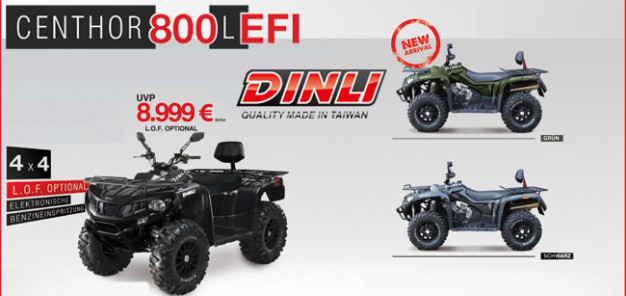 80% Plus bei den Neuzulassungen im August 2013: Dinli punktet mit technischen Features und frischen Farben