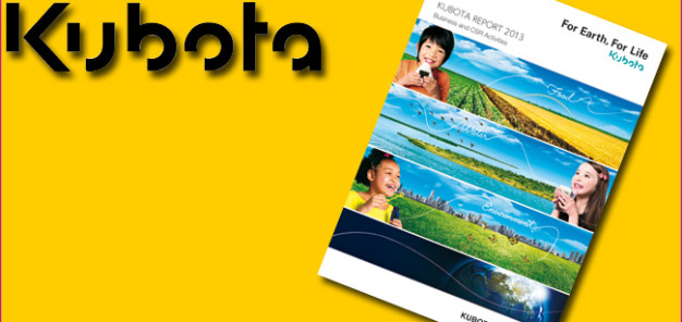 Kubota CSR Bericht 2013: Wie Kubota mit seinen Produkten zu einer gesunden Ernährung, sauberem Wasser und einer grünen Umwelt beiträgt