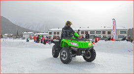 9. Quadfahren auf Eis 2014: Glatteis in Davos; Bild: Kevin Dozer Gundi