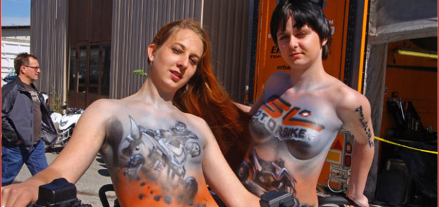 Quad & ATV Show & Test Weekend 2014: Body-Painting hat Tradition auf der Saisonstart-Party von Motax und SL Motorbike