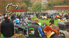 Anlassen am Nürburgring 2014 am 13. April: Im Konvoi mit 200 ATVs und Quads auf das große Biker-Treffen