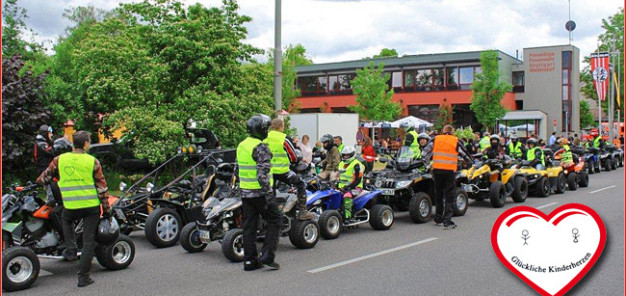 Benefiz Quad Ausfahrt 2014 der Initiative Glückliche Kinderherzen am 24. Mai: Aufbruch zu einer perfekt geplanten Tour