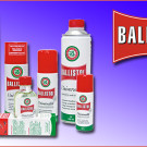 Unterschiedliche Produkte der Ballistol Quad Pflegemittelserie