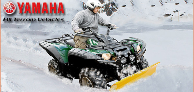 Yamaha Winter Zubehör Aktion 2014: Komplett-Paket mit Grizzly und Schneeschild zum Sonderpreis