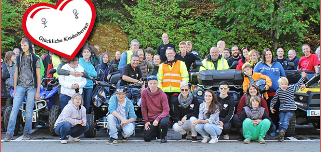 Zweite Quadtour 2014 der Initiative Glückliche Kinderherzen am 18. Oktober in Mariaberg